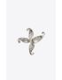 [SAINT LAURENT] rhinestone flower brooch in metal 682618Y15268368