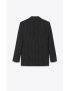 [SAINT LAURENT] fitted single breasted jacket in pinstripe wool 680069Y1E551055