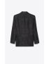 [SAINT LAURENT] fitted single breasted jacket in jacquard silk and wool 686981Y1E011000