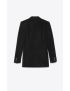 [SAINT LAURENT] long single breasted jacket in cupro velvet 691739Y525R1000