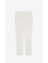 [SAINT LAURENT] fitted pants in striped wool 598345Y1E079601