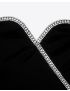 [SAINT LAURENT] strapless dress in velvet with rhinestones 689341Y525R1000
