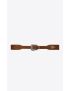 [SAINT LAURENT] folk buckle belt in suede and metal 68819103F9D2355