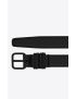 [SAINT LAURENT] stacked loop belt in lambskin 649240DSF0X1000