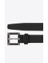 [SAINT LAURENT] classic belt with square buckle in vintage calfskin 66948127J3D1000