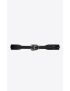[SAINT LAURENT] folk double buckle belt in leather and metal 6881991UR1D1000