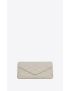 [SAINT LAURENT] sade large clutch in lambskin 6550041EL019207