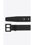 [SAINT LAURENT] cassandre belt in crocodile embossed leather 634440DZE0U1000