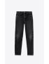 [SAINT LAURENT] slim fit jeans in dirty medium black denim 644024YC8671703