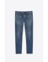 [SAINT LAURENT] low waist boyfriend jeans in blue spirit denim 614451Y20PA4047