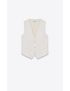 [SAINT LAURENT] vest in grain de poudre 695334Y513W9007