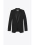 [SAINT LAURENT] tube tuxedo jacket in grain de poudre saint laurent 517741Y399W1000