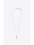[SAINT LAURENT] baroque pearl charm necklace in metal and pearl 687967Y15PE8103