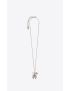 [SAINT LAURENT] long multi charm necklace in metal and mother of pearl 692158Y15VN9360