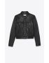 [SAINT LAURENT] denim jacket in smooth drummed lambskin 533499YC2OC1000