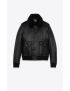 [SAINT LAURENT] leather and shearling bomber 656250YCEO21000