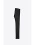 [SAINT LAURENT] signature low waisted skinny jeans in black leather 496409Y5RG21000