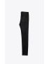 [SAINT LAURENT] high rise skinny pants in grained stretch leather 619744Y5RG21000