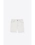 [SAINT LAURENT] baggy shorts in grey off white denim 688100Y01KB9029