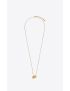 [SAINT LAURENT] long multi charm necklace in metal 691735Y15268056