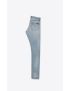 [SAINT LAURENT] slim fit jeans in light fall blue denim 597052Y372Z4998