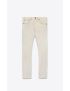 [SAINT LAURENT] straight cut jeans in gray super bleach white denim 651900Y01KA9028