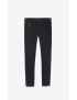 [SAINT LAURENT] cropped skinny fit jeans in used black denim 601478YO5001080