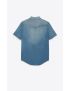 [SAINT LAURENT] classic shirt in light lake blue denim 544825Y09LB4176