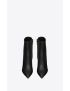 [SAINT LAURENT] opyum booties in leather with black heel 5637540RRUU1000