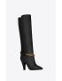 [SAINT LAURENT] le maillon boots in smooth leather 6702542W7001000