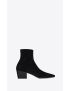 [SAINT LAURENT] vassili zipped booties in suede 66917727D001000