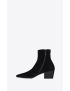 [SAINT LAURENT] vassili zipped booties in suede 66917727D001000