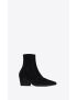 [SAINT LAURENT] vassili zipped booties in suede 66917727D001000