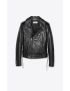 [SAINT LAURENT] motorcycle jacket in aged leather with studs 686662Y5RD21388