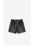 [SAINT LAURENT] high waisted shorts in lambskin 697167YC2ZZ1000