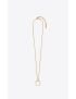 [SAINT LAURENT] stirrup pendant necklace in metal 669056Y15008069