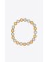 [SAINT LAURENT] oversized metal pearl necklace 693802Y15009394