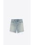 [SAINT LAURENT] california shorts in santa monica blue denim twill 643542YV3724567