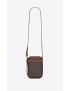[SAINT LAURENT] le cassandre crossbody pouch in cassandre canvas and smooth leather 6855342UY2W2166