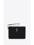 [SAINT LAURENT] cassandre saint laurent matelasse a5 pouch in grain de poudre embossed leather 379039CWU021000