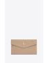 [SAINT LAURENT] uptown pouch in grain de poudre embossed leather 5657391GF0J2721