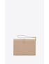 [SAINT LAURENT] envelope flap pouch in mix matelasse grain de poudre embossed leather 651030BOW912721