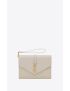 [SAINT LAURENT] envelope flap pouch in mix matelasse grain de poudre embossed leather 651030BOW919207