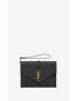 [SAINT LAURENT] envelope flap pouch in mix matelasse grain de poudre embossed leather 651030BOW911000