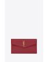 [SAINT LAURENT] uptown pouch in grain de poudre embossed leather 5657391GF0J6008