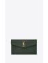 [SAINT LAURENT] uptown pouch in crocodile embossed shiny leather 565739DND0J3144