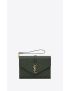 [SAINT LAURENT] envelope flap pouch in mix matelasse grain de poudre embossed leather 651030BOW913045