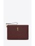 [SAINT LAURENT] cassandre matelasse tablet pouch in quilted leather 559193CWU016475