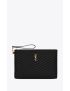 [SAINT LAURENT] cassandre matelasse tablet pouch in quilted leather 559193CWU011000