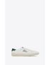 [SAINT LAURENT] court classic sl 06 embroidered sneakers in smooth leather 61068500NI09041